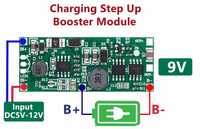 Повышающий (step up) модуль с зарядкой LiPo/Li-ion аккумуляторов