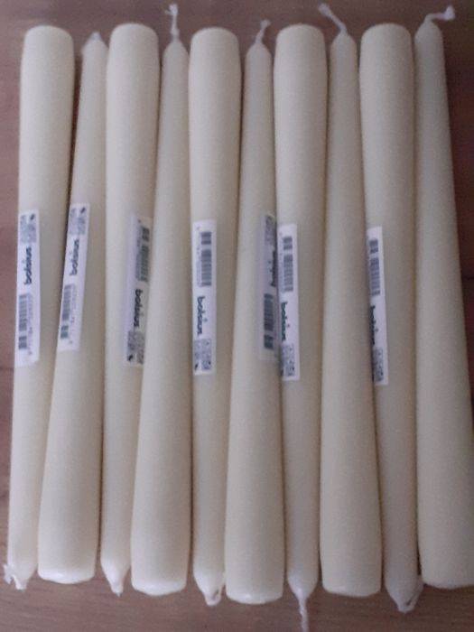 Столові свічки Bolsius (кремового колір)