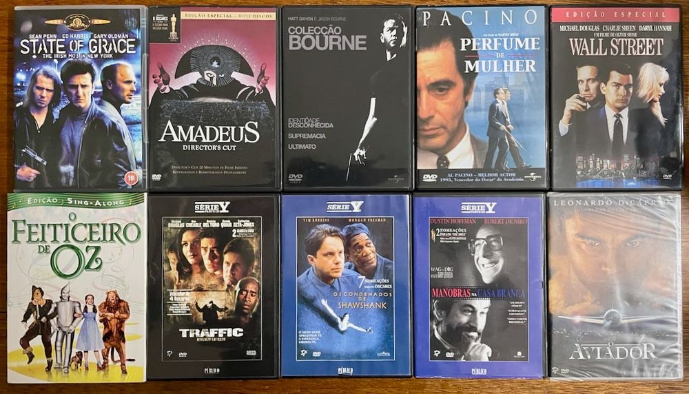 60 DVDs - filmes famosos - legendas em português