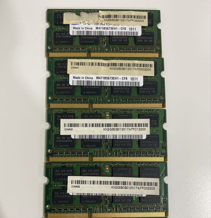 Memórias RAM DDR3 para Portáteis 2gb