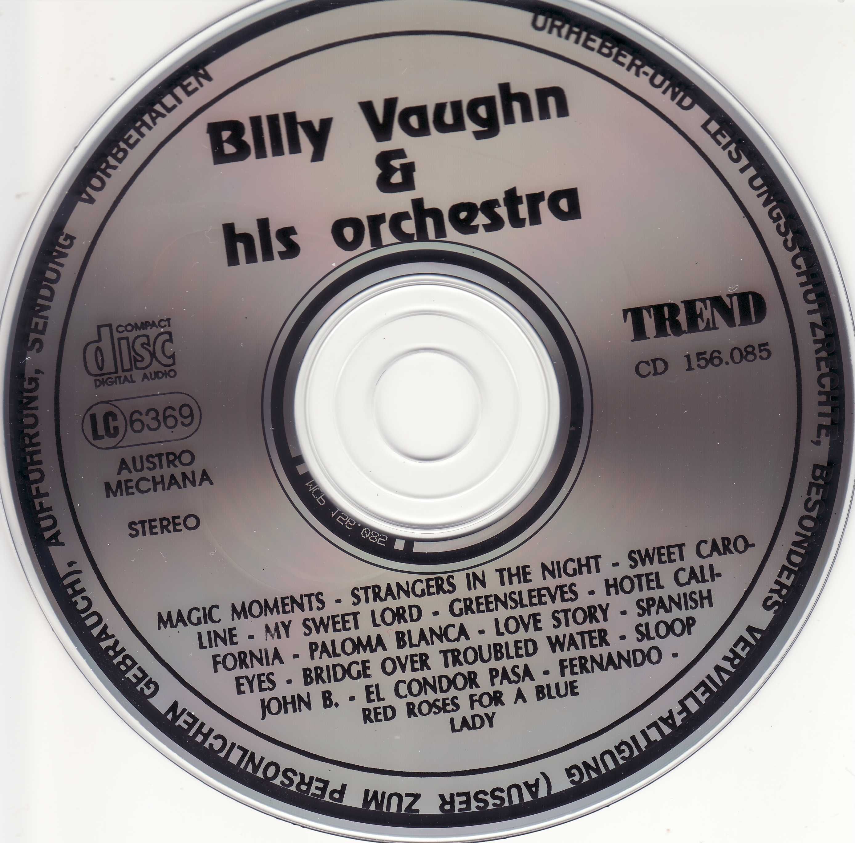 Billy Vaughn & His Orchestra - Spanish Eyes. Фірмові CD фирменные