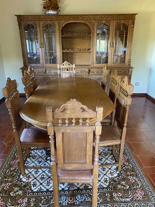 Sala Completa Vintage em cerejeira maciça, Charme Clássico