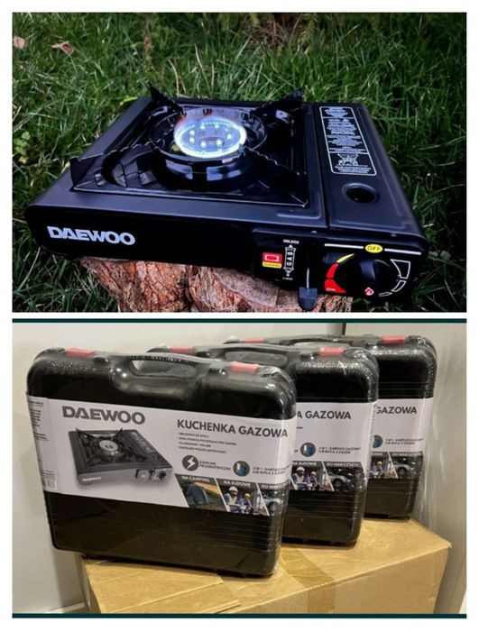 Daewoo Портативная газовая плита з перехідником під балон