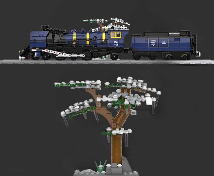 Klocki Pociąg Orient Expres z napędem