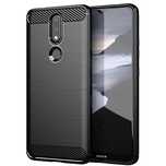 Carbon Case elastyczne etui pokrowiec Nokia 2.4 czarny