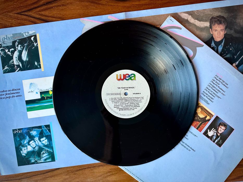 Disco vinil a-ha on tour in Brasil