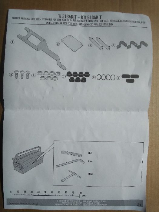 TL5134KIT F850GS ADVENTURE (19 > 20) Givi zestaw montaż. do S250 BMW