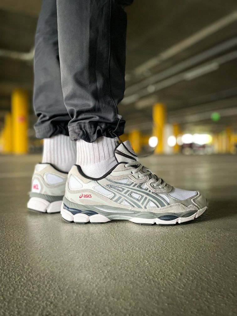 Кросівки чоловічі Asics Gel NYC Navy Steel та White Steel Grey