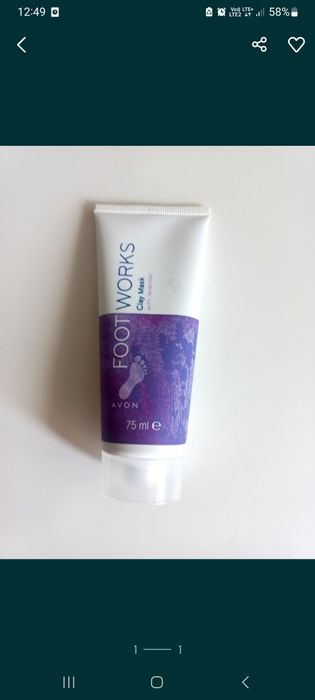 Krem do stóp maska lawendowa lawenda Avon
