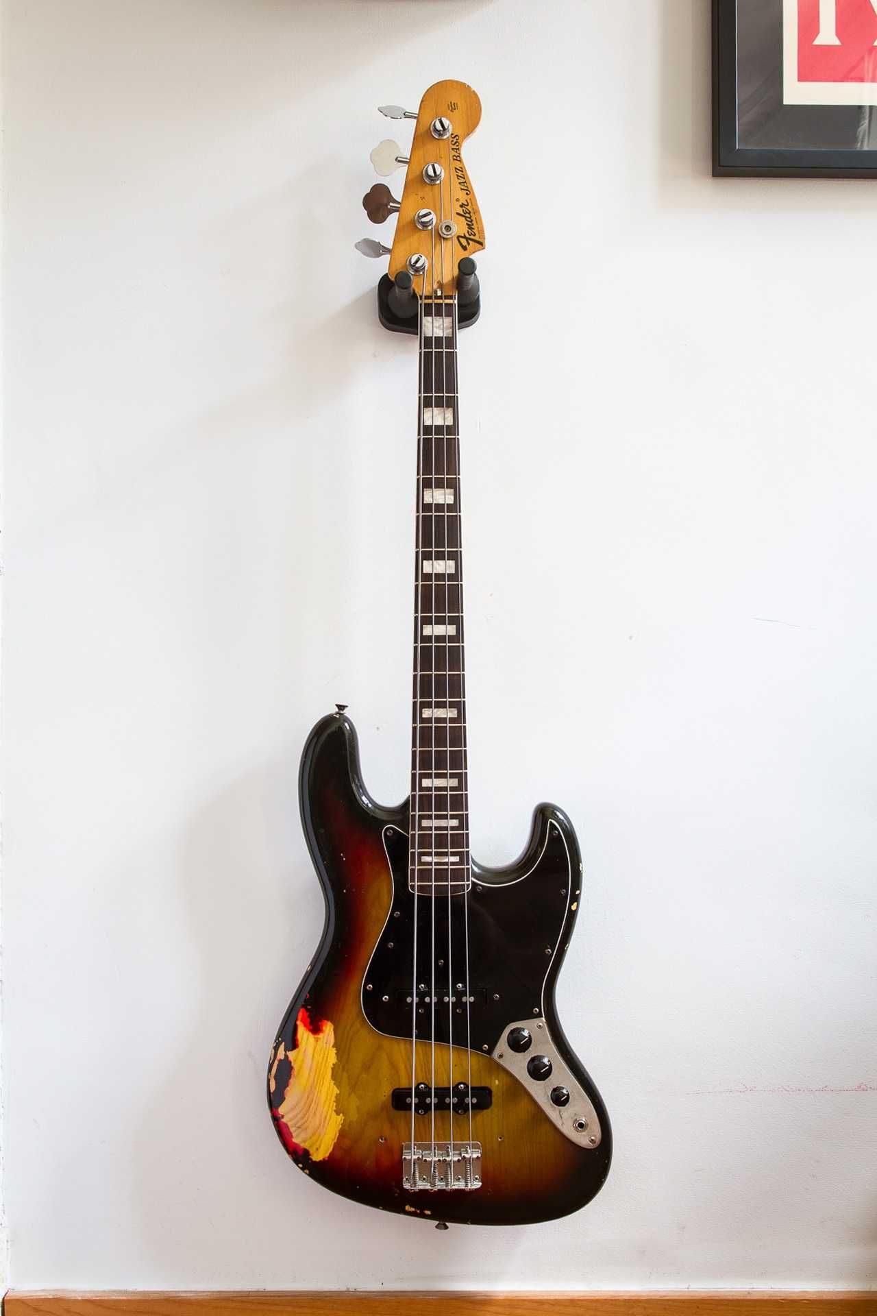 1976 Fender Jazz Bass sunburst CBS bloki