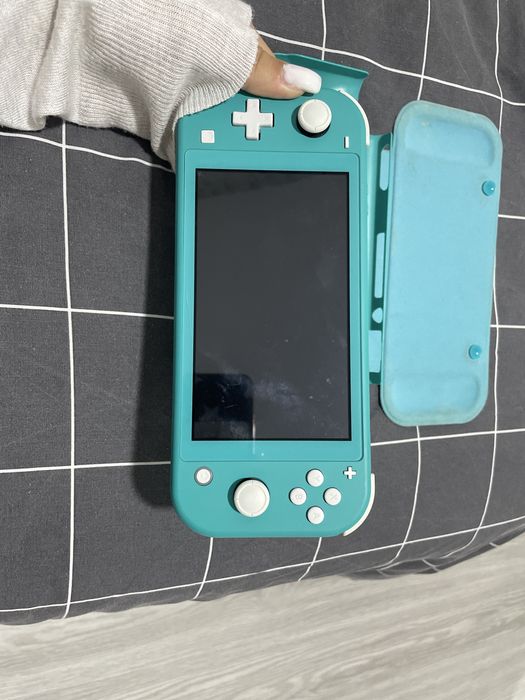 Nintendo lite azul com capa