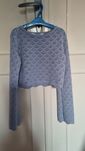 Sweter z długim rękawem, ażurowy rozm. 134/140 firmy H&M
