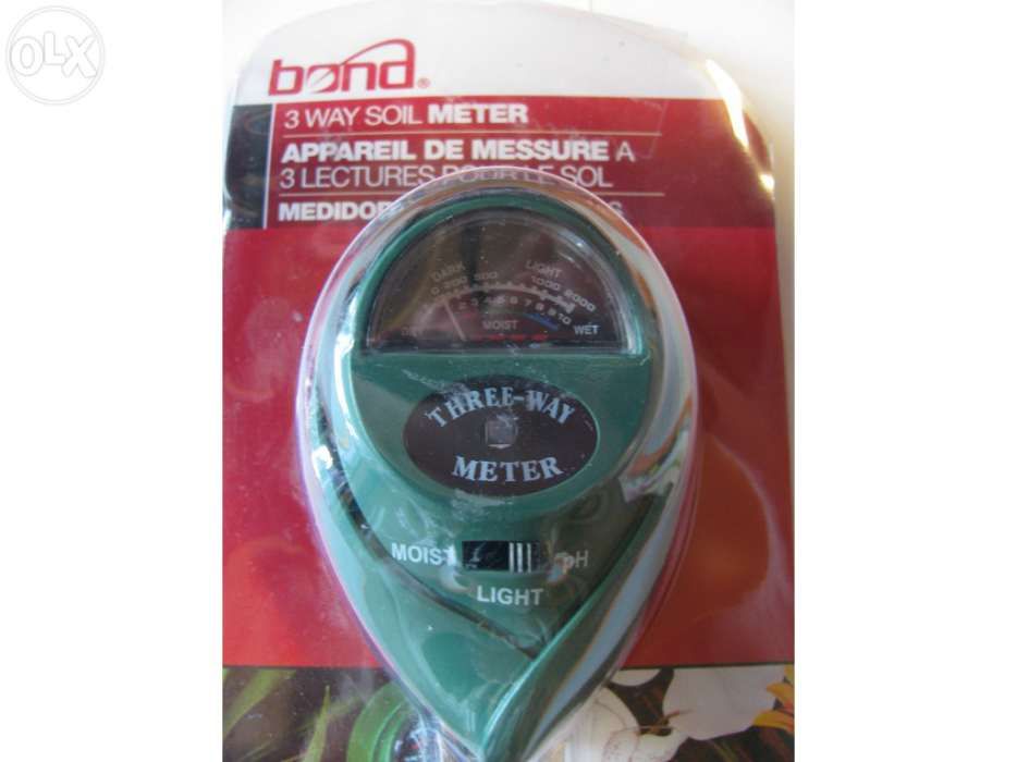3 Em 1 higrómetro/Leitor de pH e luminosidade para vasos