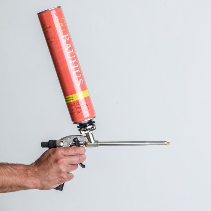 Pistolet Do Piany Montażowej Kleju Pianokleju Metalowy Stalowy Bauhus