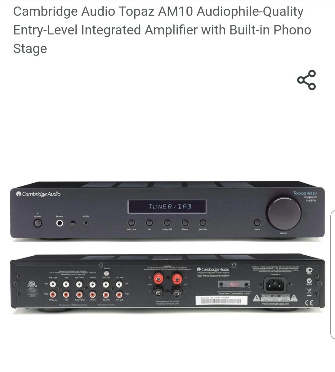 Cambridge audio Topaz am10