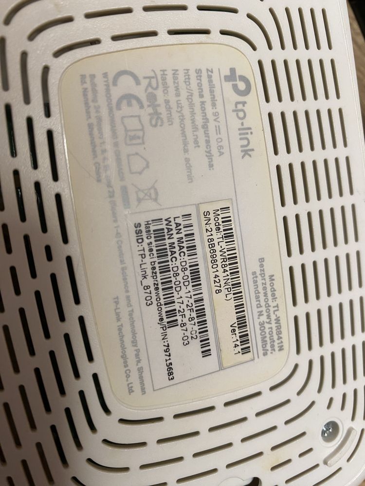 Router tp-link TL-WR841N
