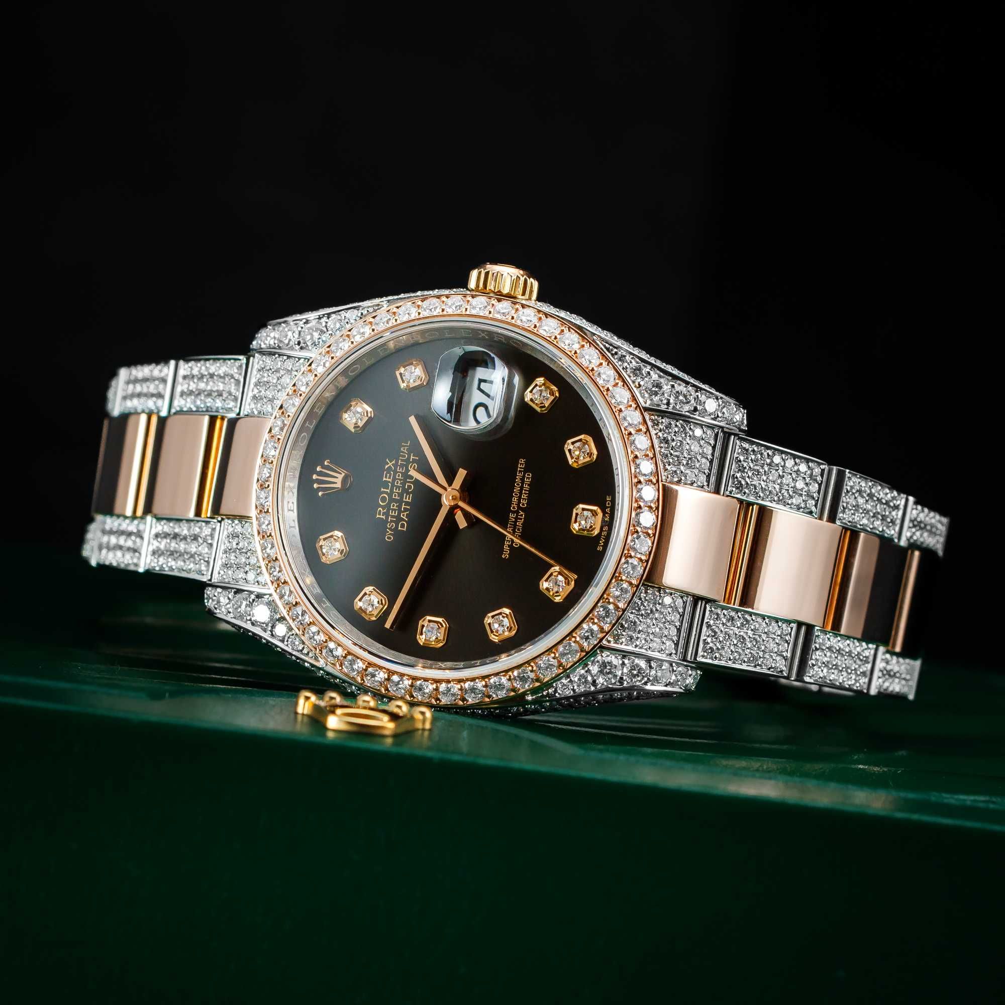 Diamentowy Rolex Datejust 36 różowe złoto