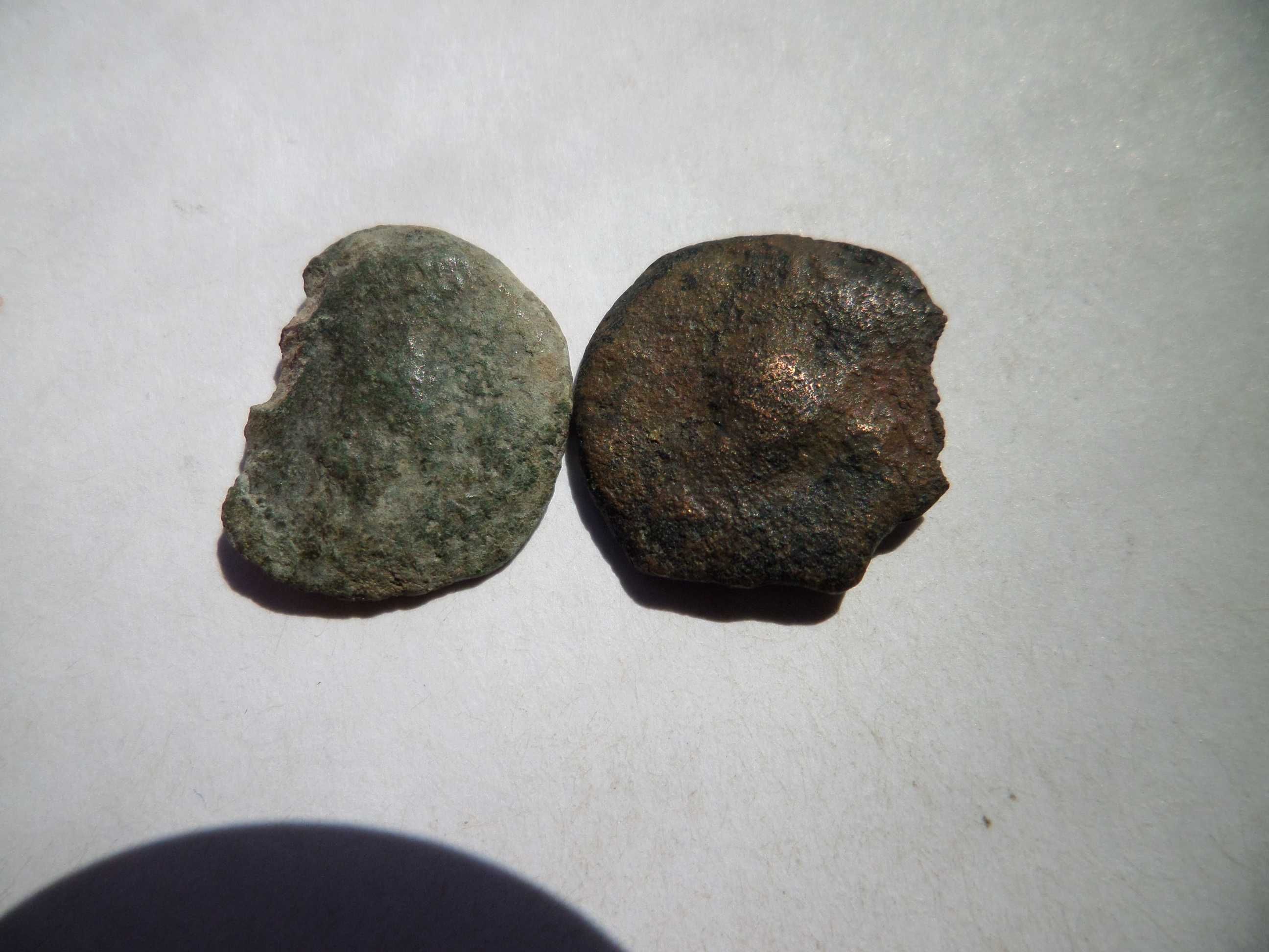 Lote de 2 moedas em bronze, Obulco, Hispania