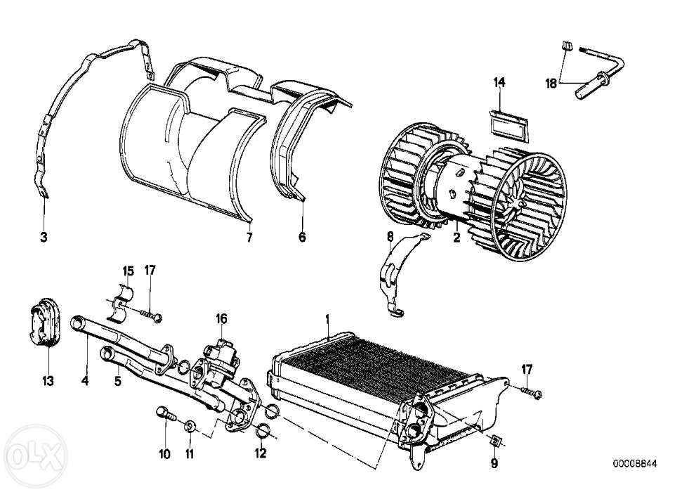 BMW E36, E30, E34, E39, E38, E24, E46, E32 Wentylator Dmuchawy Nawiewu