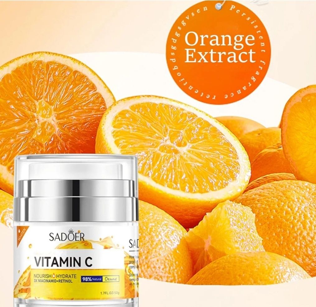 Wybielający krem z witaminą C, 3X Niacinamide+Retinol+Q10