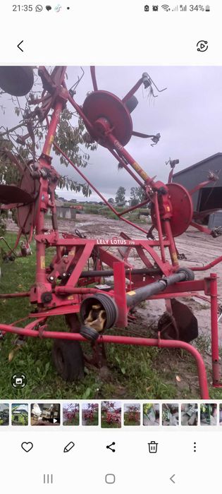 Przetrząsacz  siana traw 6 gwiazd Lely Lotus 770 claas