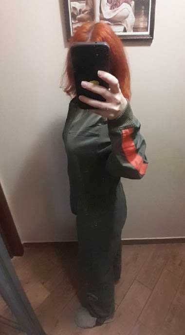 Комбінезон хакі парашютіста з нашивками розмір М (вказан L) Felix