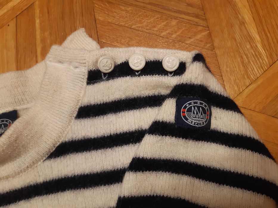Sweter USA Marine 100% wełna