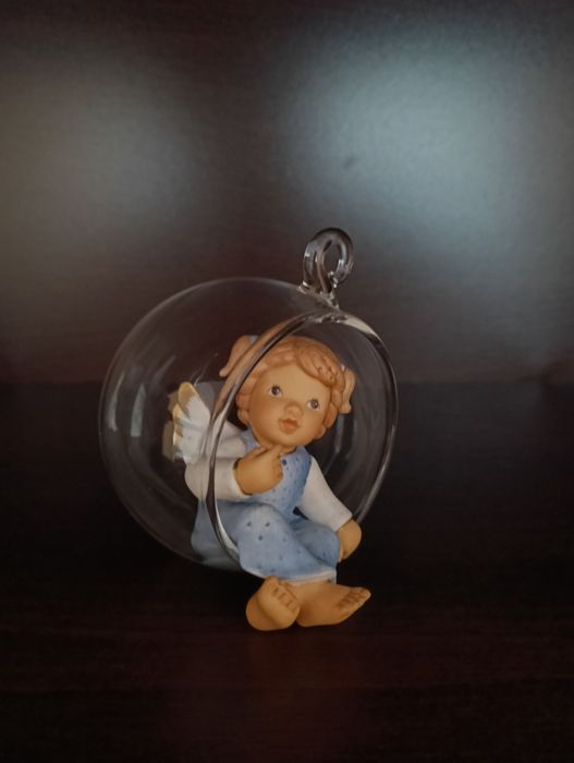 figurka aniołek bombka Goebel Nina i Marco szklana kula