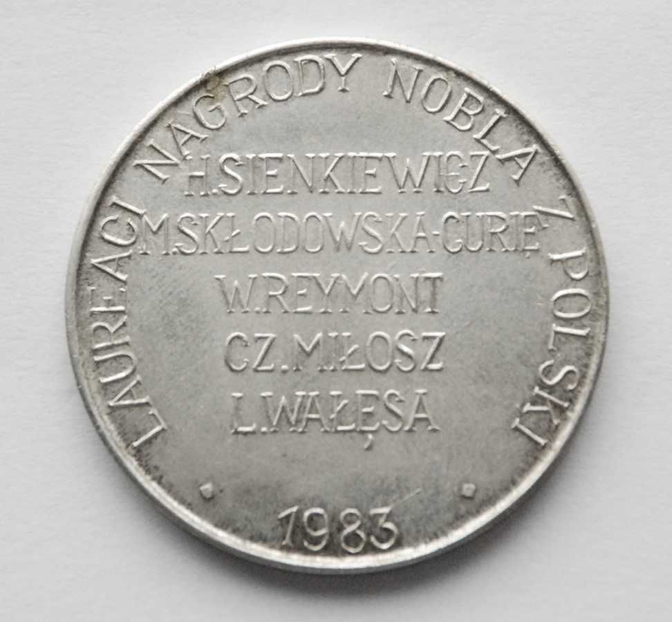 Medal Lech Wałęsa pokojowa nagroda Nobla 1983