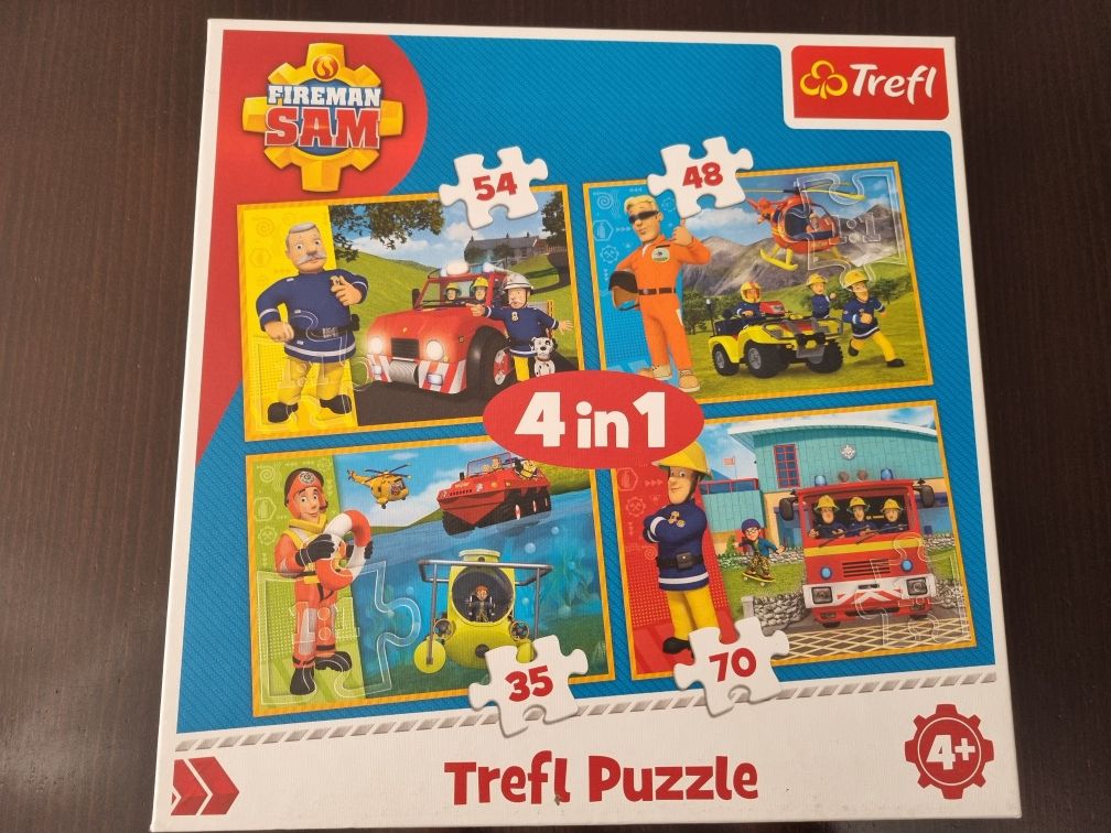 Puzzle Strażak Sam 4w1
