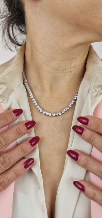 Colar Luxuoso Ródeo Branco Ziconia