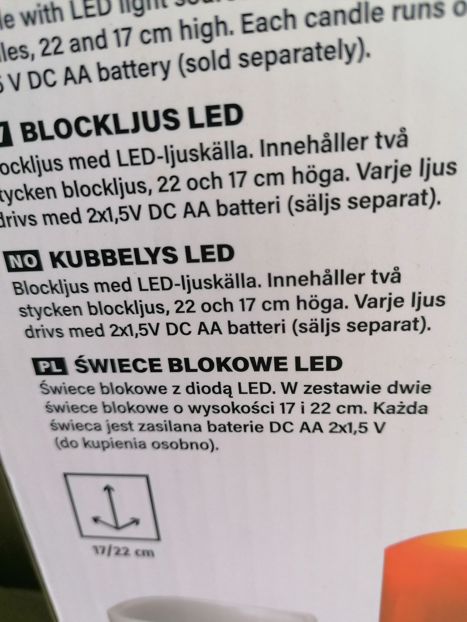 Lampion XXL 2szt +wkład led