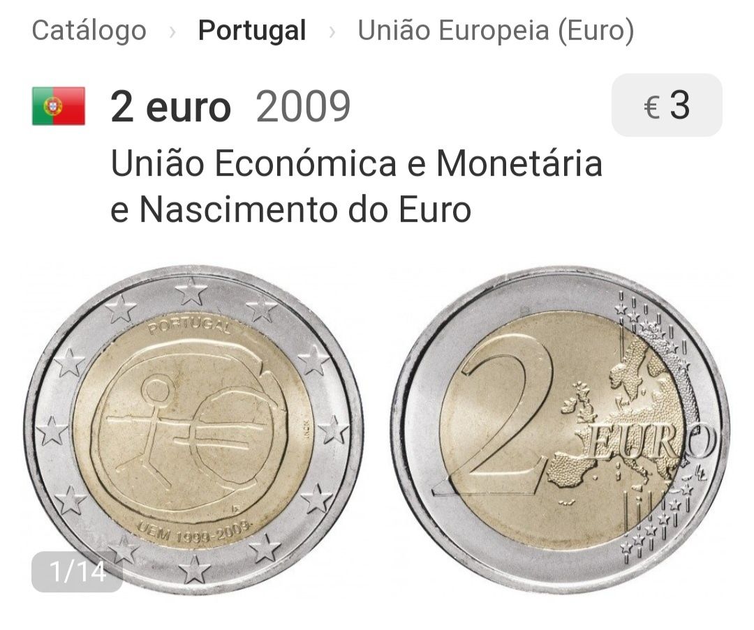 Moeda 2€, Portugal 2009