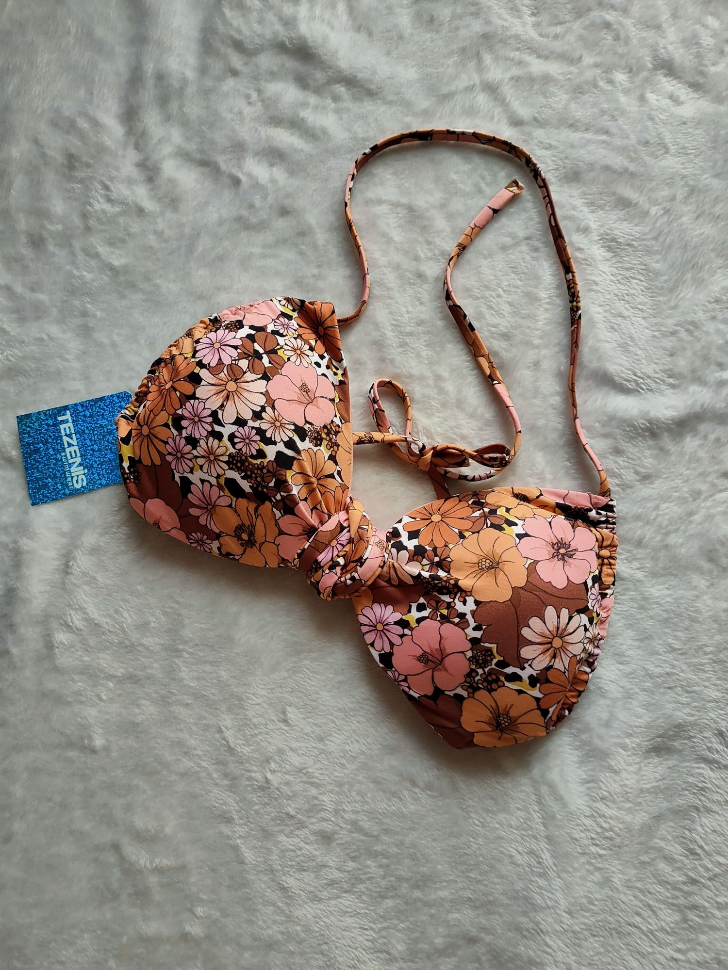 Góra od bikini w kwiaty Tezenis