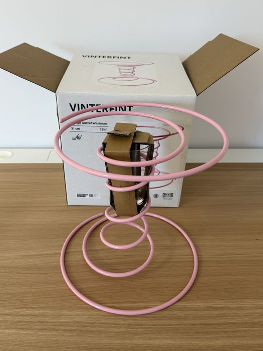 Ikea gustaw westman vinterfint wazon różowy