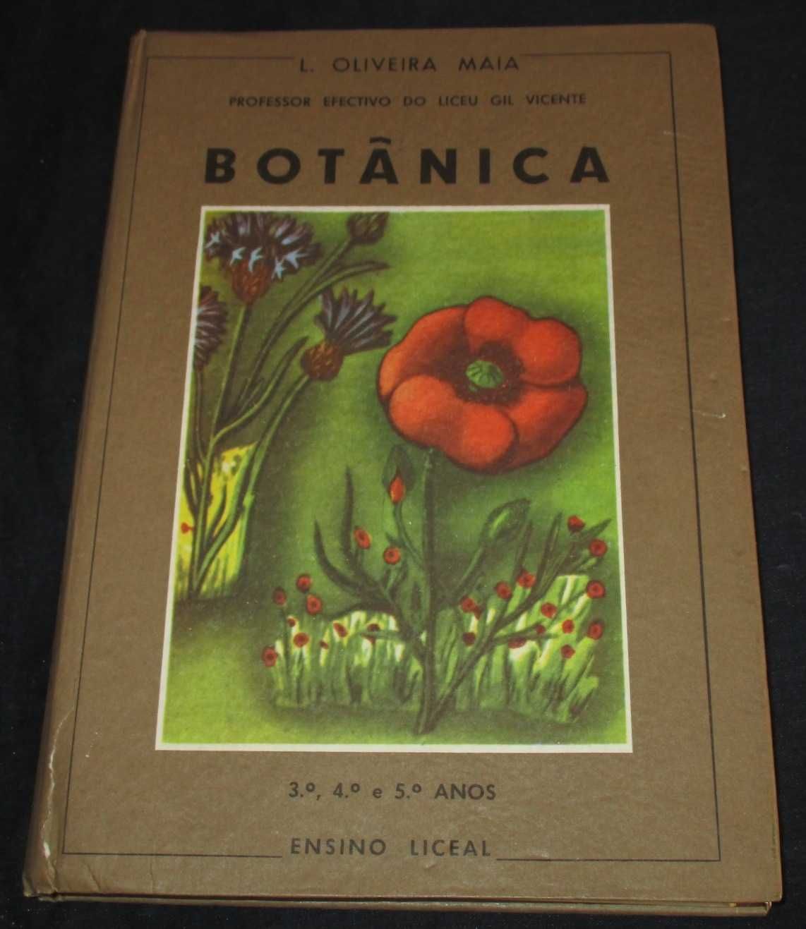 Livro Botânica Ensino Liceal Oliveira Maia