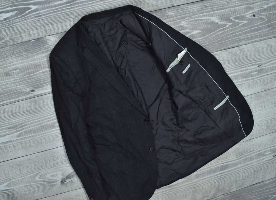 Hugo Boss The Jam Ciemnoszara Wełniana Marynarka Męska 54