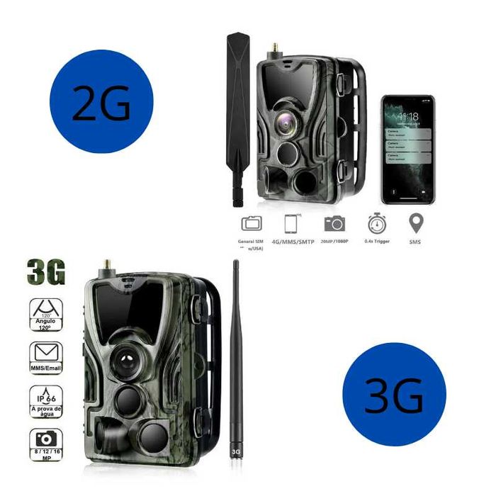 (NOVO) Câmera de Caça 2G/3G com Visão Noturna, Envio MMS em Tempo Real