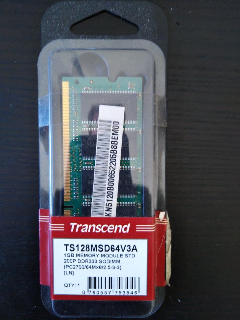 1GB Memory module, memória 1gb