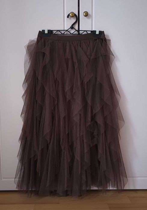 Spódnica tiulowa brązowa M