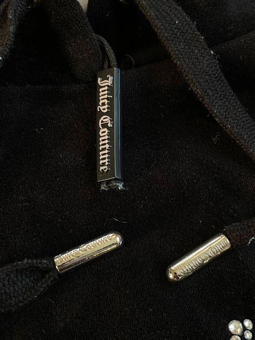 велюрова укорочена кофта з капюшоном Juicy Couture