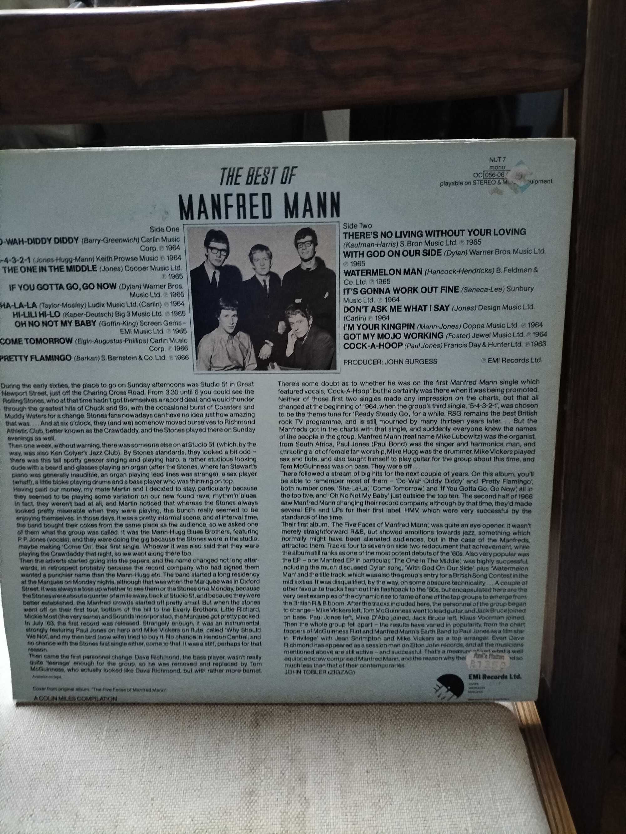Winyl Manfred Mann  " The Best Of " mint