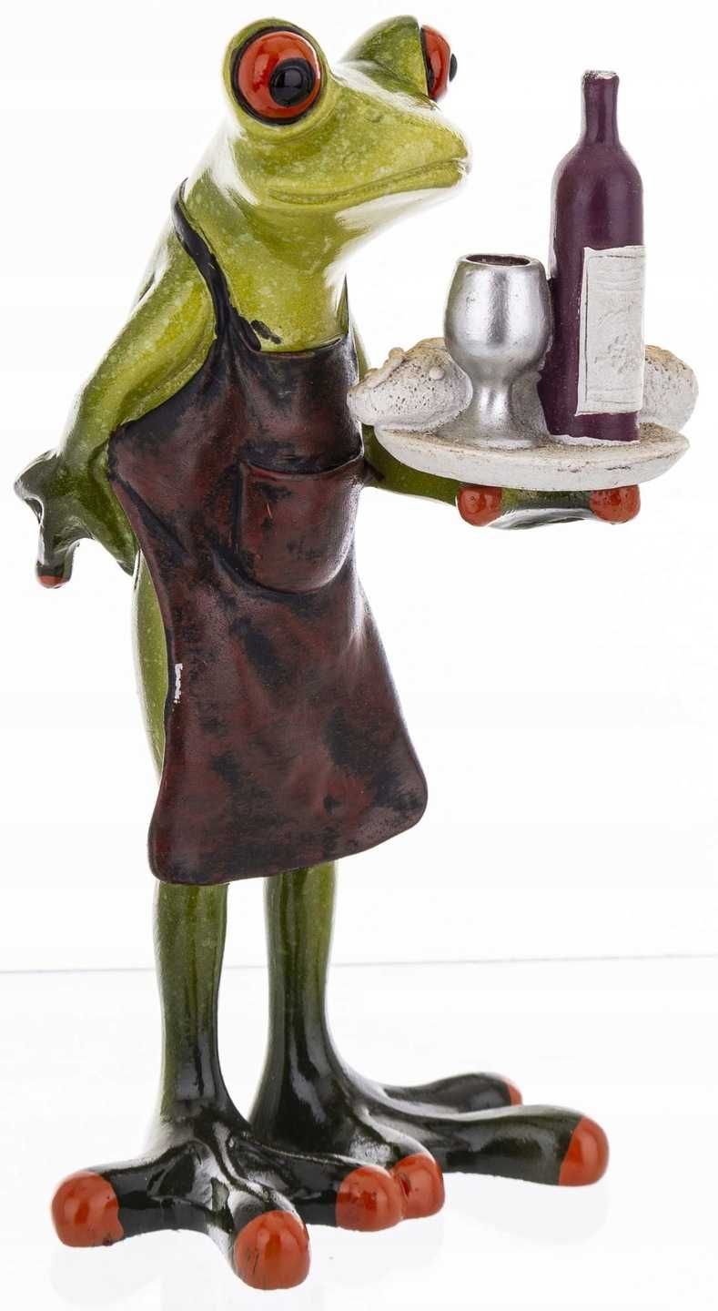 Figurka żaba kelner żabka śmieszny prezent drink