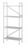 IKEA DRAGET regał METALOWY jasnoszary 60x140 cm