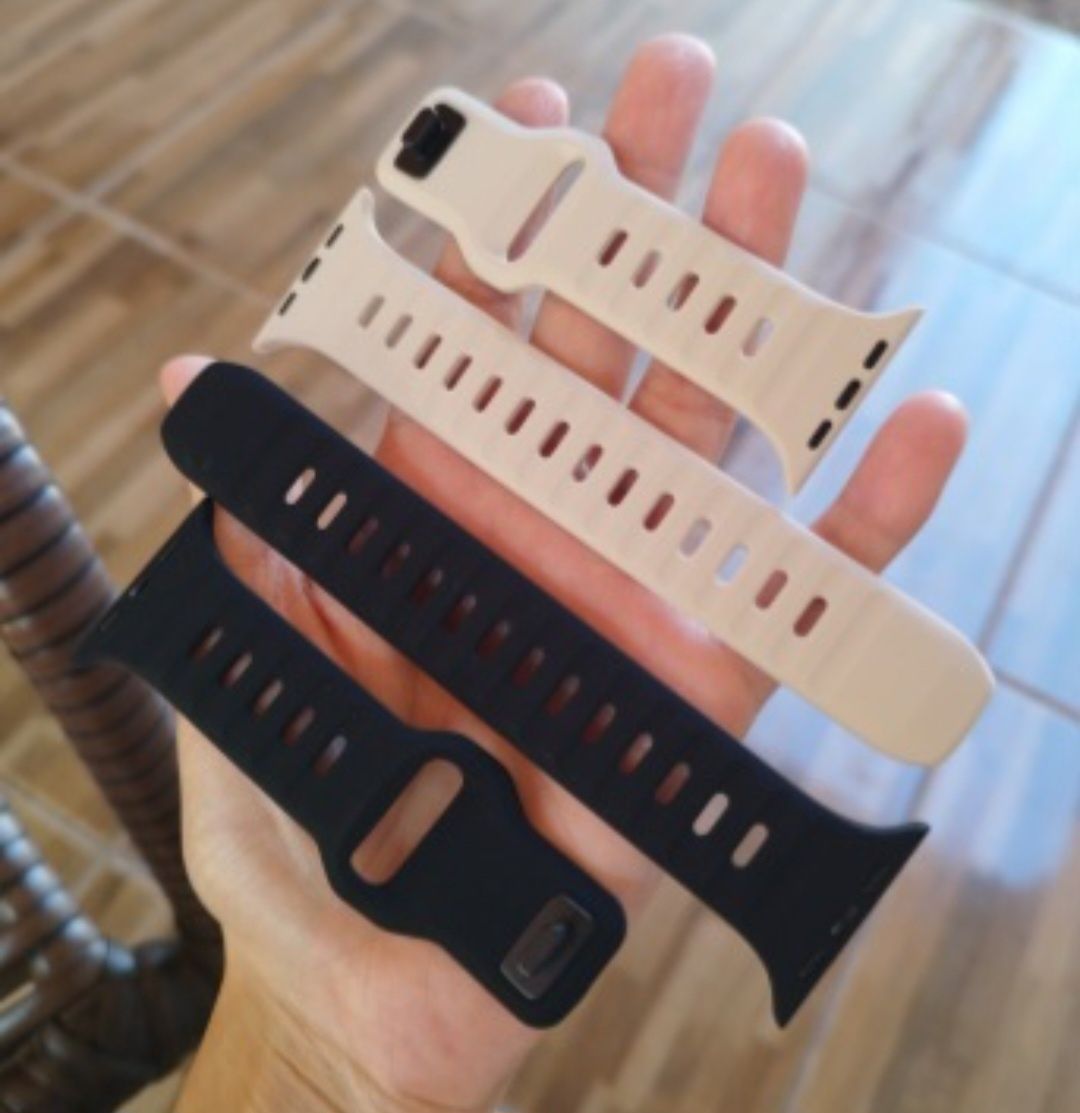 Pulseiras Silicone suave e macio Apple Watch 8 7 6 5 Novas Embaldas