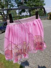 Stan bdb,Śliczna, różowa ,tiulowa spódniczka lol,, stan bdb 104 cm