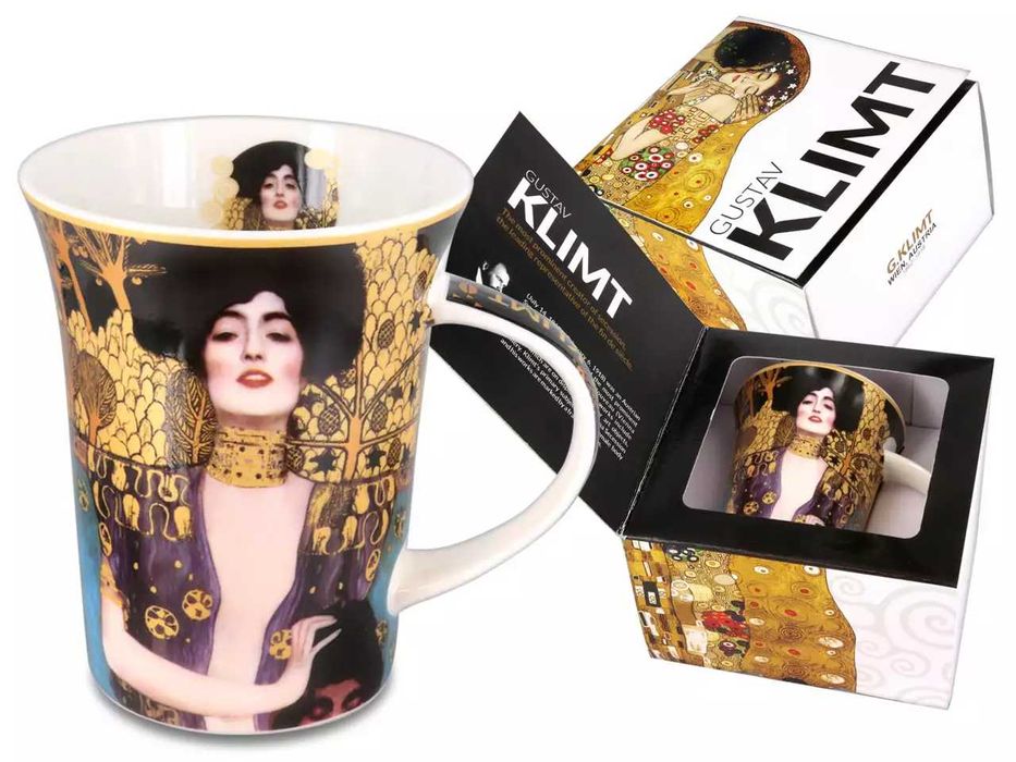 NOWY Kubek ceramiczny 350ml, Gustav Klimt, Judyta z głową Holofernesa