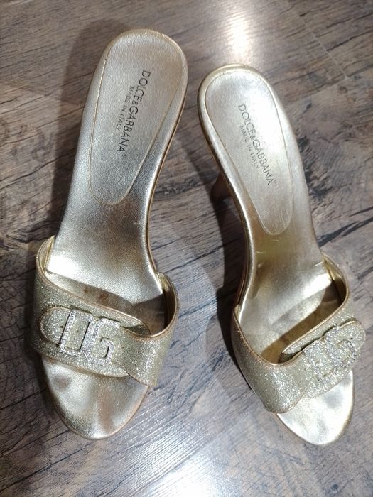 Dolce&Gabbana шлёпанцы,босоножки на каблуке