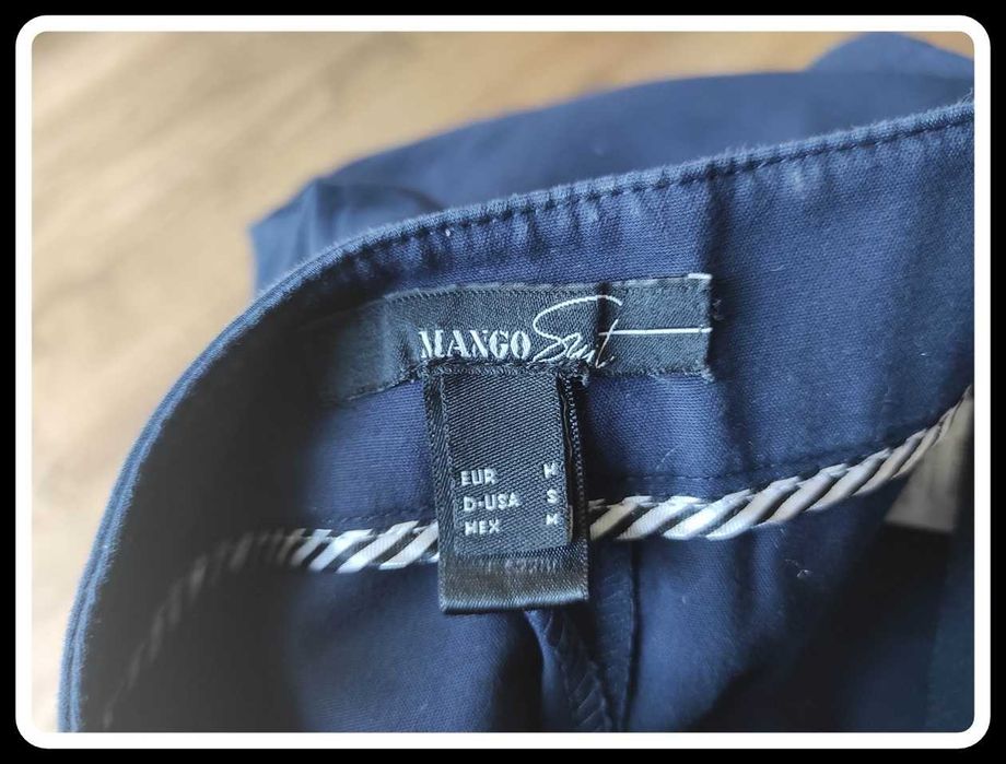 MANGO granatowa spódnica ołówkowa 38 M