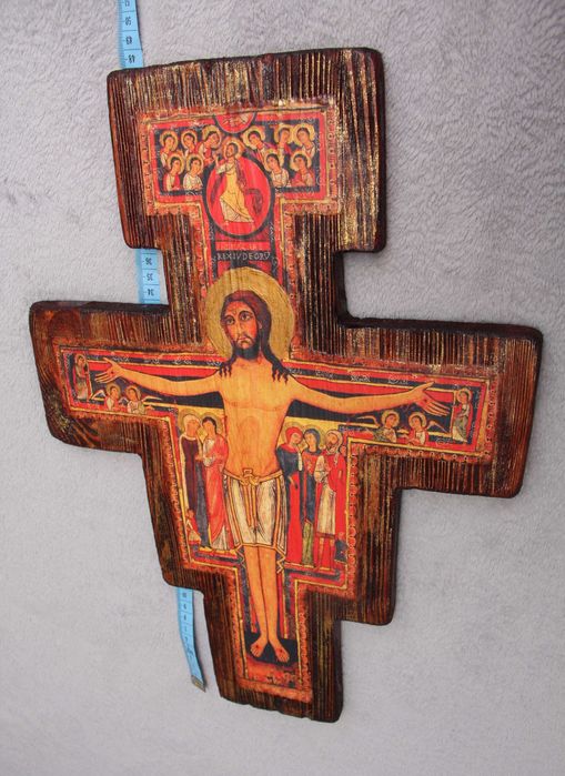 Krzyż ikona San Damiano franciszkański krzyż świętego Franciszka